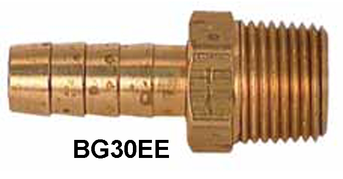1/8 MPT X 1/8 HOSE BARB - Male NPT by Hose Barb Connector